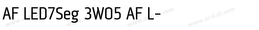 AF LED7Seg 3W05 AF L字体转换